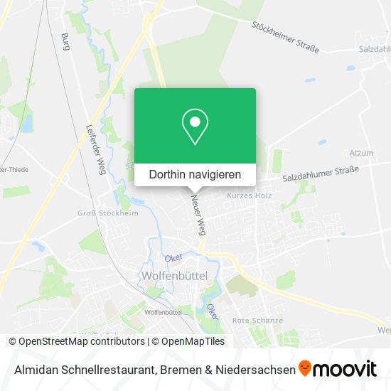 Almidan Schnellrestaurant Karte