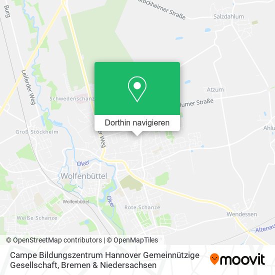Campe Bildungszentrum Hannover Gemeinnützige Gesellschaft Karte