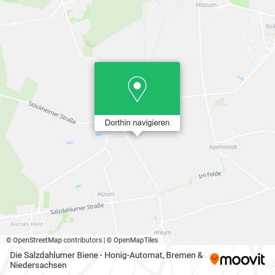 Die Salzdahlumer Biene - Honig-Automat Karte