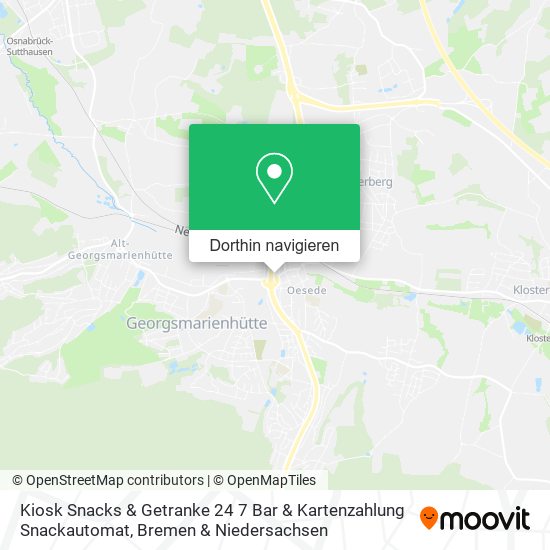 Kiosk Snacks & Getranke 24 7 Bar & Kartenzahlung Snackautomat Karte