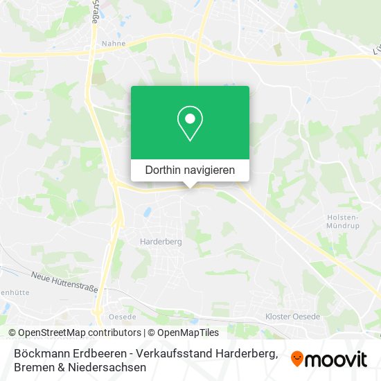 Böckmann Erdbeeren - Verkaufsstand Harderberg Karte