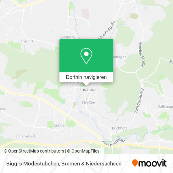 Biggi's Modestübchen Karte