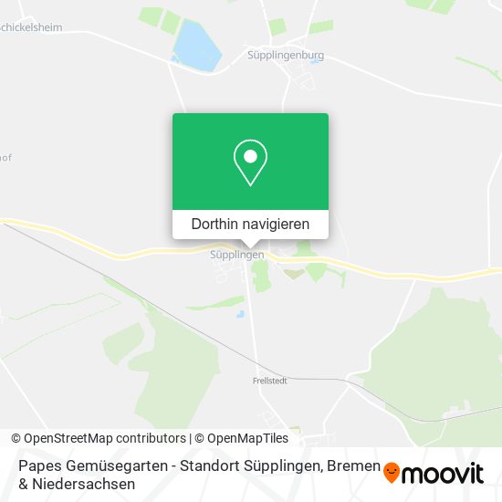 Papes Gemüsegarten - Standort Süpplingen Karte
