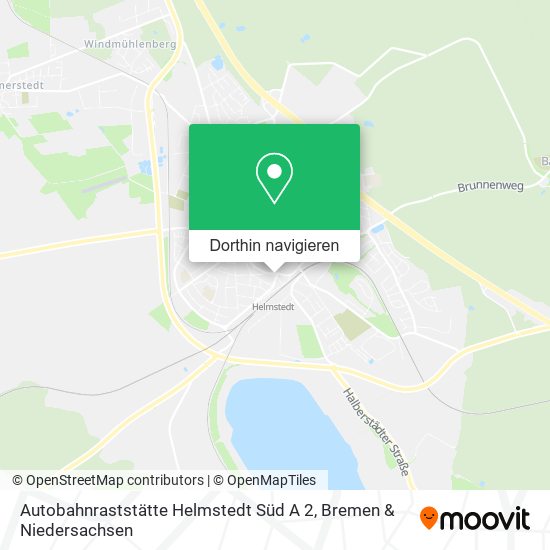 Autobahnraststätte Helmstedt Süd A 2 Karte