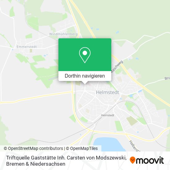 Triftquelle Gaststätte Inh. Carsten von Modszewski Karte