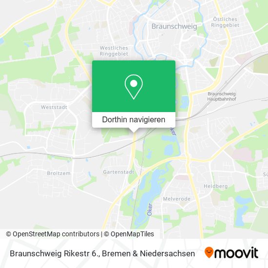 Braunschweig Rikestr 6. Karte