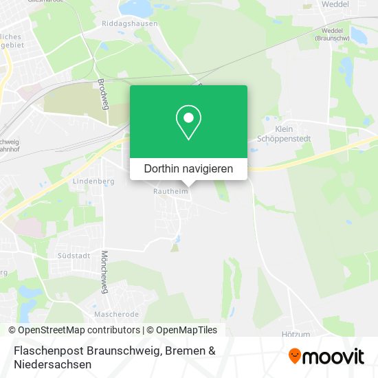 Flaschenpost Braunschweig Karte