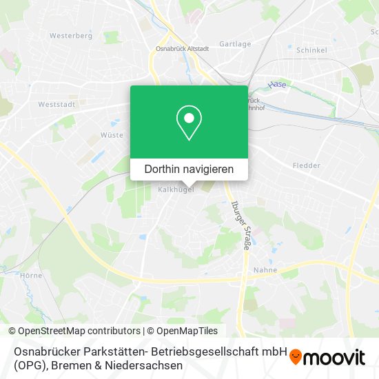 Osnabrücker Parkstätten- Betriebsgesellschaft mbH (OPG) Karte
