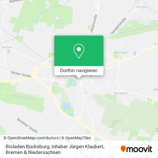 Bioladen Bückeburg, Inhaber Jürgen Klaubert Karte