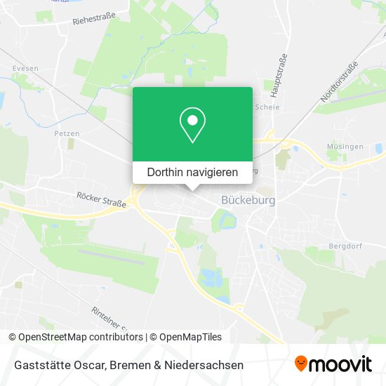 Gaststätte Oscar Karte