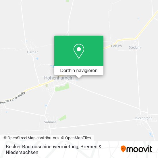 Becker Baumaschinenvermietung Karte