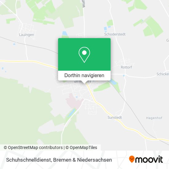 Schuhschnelldienst Karte