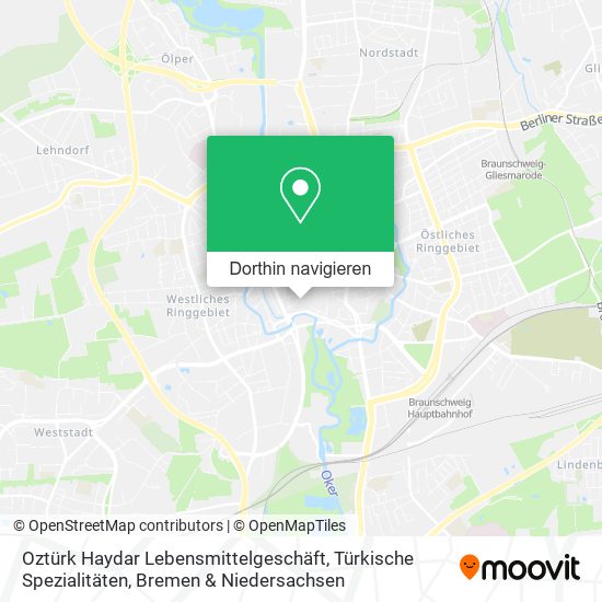 Oztürk Haydar Lebensmittelgeschäft, Türkische Spezialitäten Karte