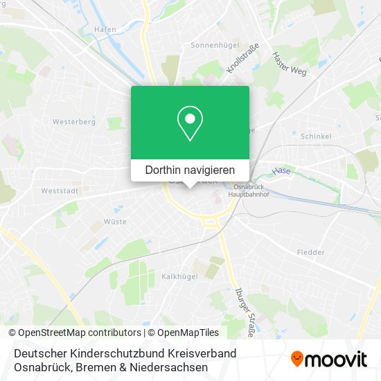 Deutscher Kinderschutzbund Kreisverband Osnabrück Karte