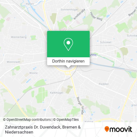 Zahnarztpraxis Dr. Duvendack Karte