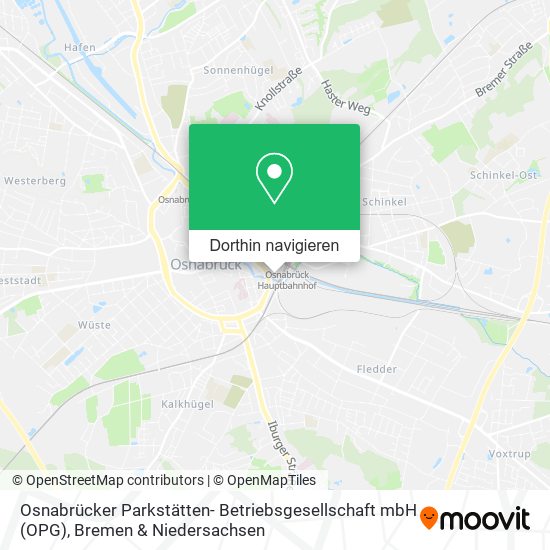 Osnabrücker Parkstätten- Betriebsgesellschaft mbH (OPG) Karte