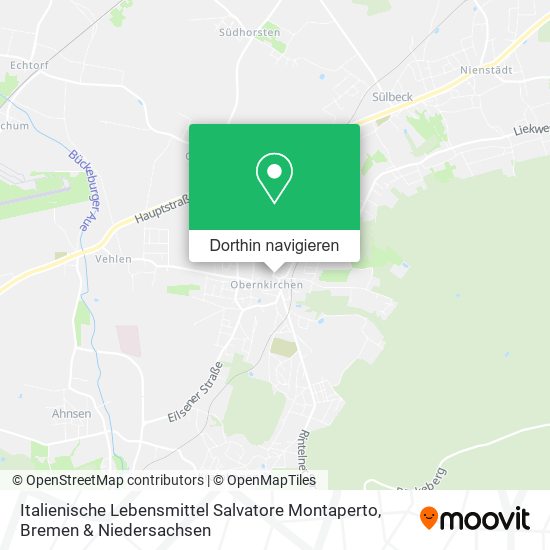 Italienische Lebensmittel Salvatore Montaperto Karte