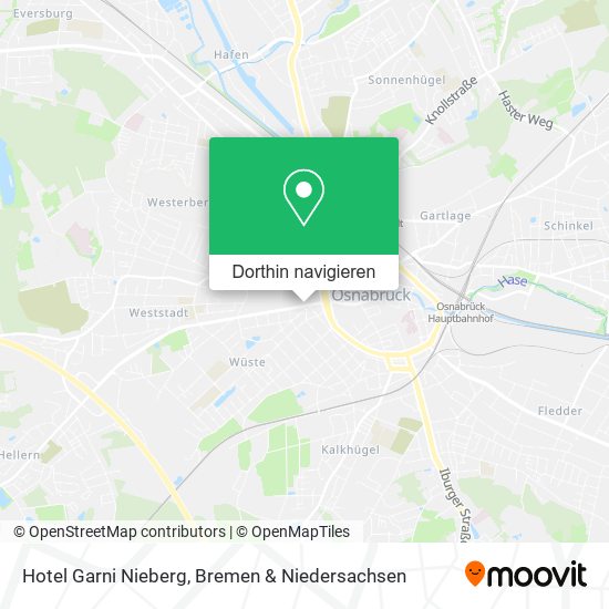 Hotel Garni Nieberg Karte