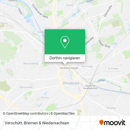 Verschütt Karte