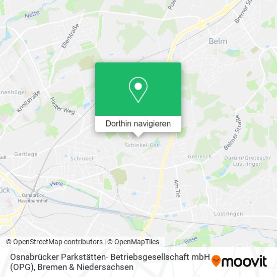 Osnabrücker Parkstätten- Betriebsgesellschaft mbH (OPG) Karte
