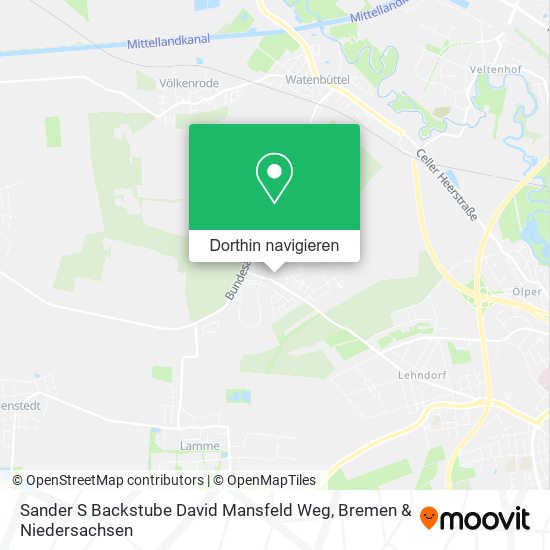 Sander S Backstube David Mansfeld Weg Karte