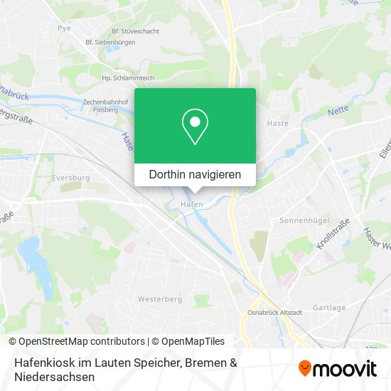 Hafenkiosk im Lauten Speicher Karte