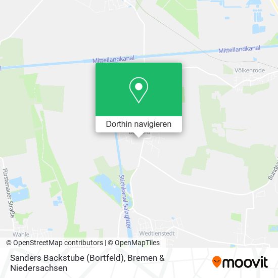 Sanders Backstube (Bortfeld) Karte