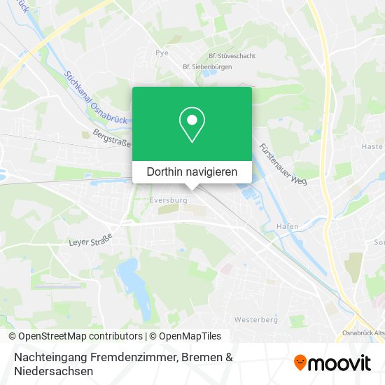 Nachteingang Fremdenzimmer Karte