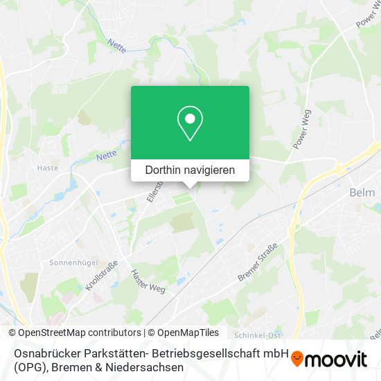 Osnabrücker Parkstätten- Betriebsgesellschaft mbH (OPG) Karte