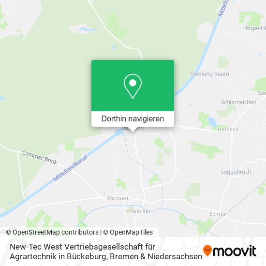 New-Tec West Vertriebsgesellschaft für Agrartechnik in Bückeburg Karte