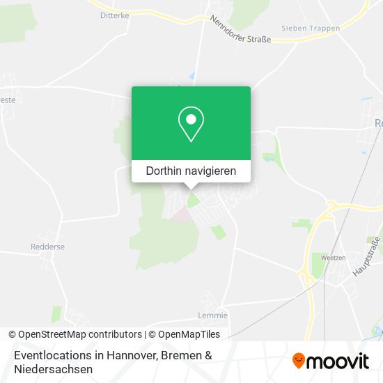 Eventlocations in Hannover Karte