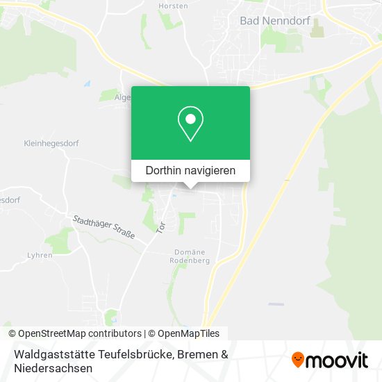 Waldgaststätte Teufelsbrücke Karte