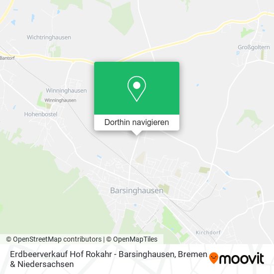 Erdbeerverkauf Hof Rokahr - Barsinghausen Karte