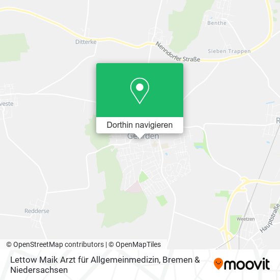 Lettow Maik Arzt für Allgemeinmedizin Karte