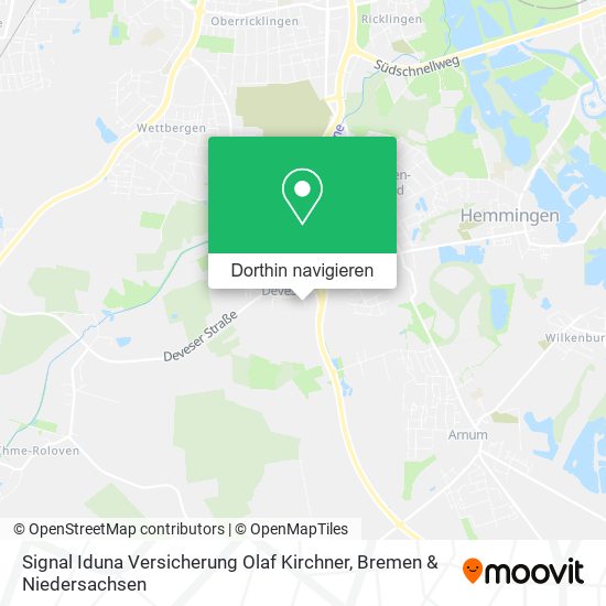 Signal Iduna Versicherung Olaf Kirchner Karte