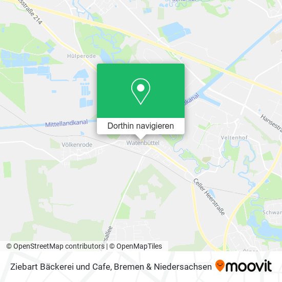Ziebart Bäckerei und Cafe Karte
