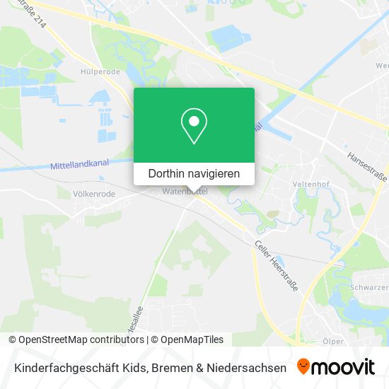 Kinderfachgeschäft Kids Karte