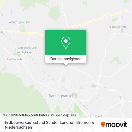 Erdbeerverkaufsstand Sander Landhof Karte