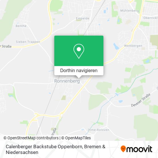 Calenberger Backstube Oppenborn Karte