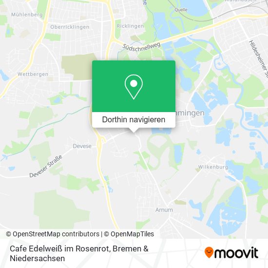 Cafe Edelweiß im Rosenrot Karte