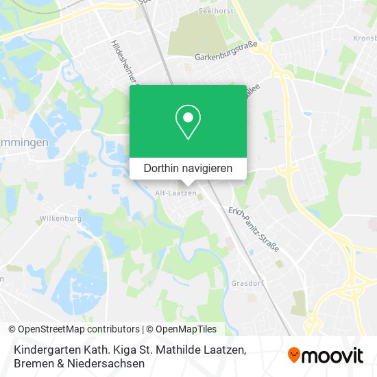 Kindergarten Kath. Kiga St. Mathilde Laatzen Karte