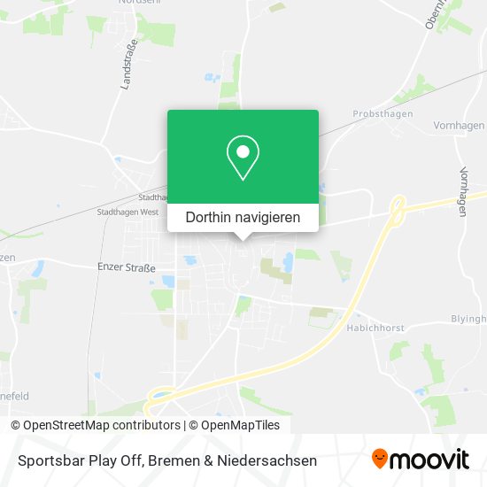 Sportsbar Play Off Karte