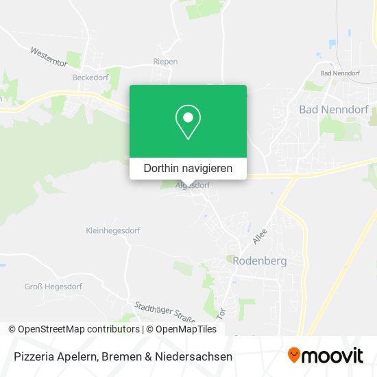 Pizzeria Apelern Karte