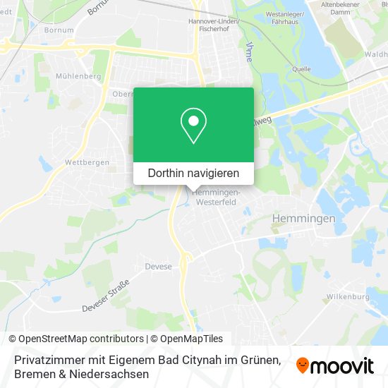 Privatzimmer mit Eigenem Bad Citynah im Grünen Karte