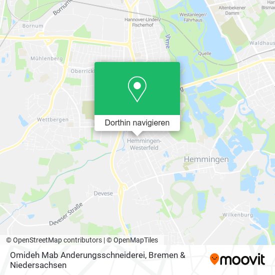 Omideh Mab Anderungsschneiderei Karte