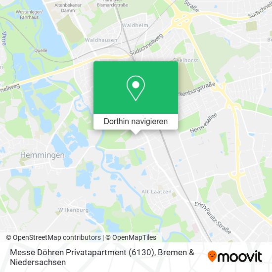 Messe Döhren Privatapartment (6130) Karte