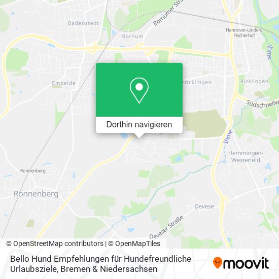 Bello Hund Empfehlungen für Hundefreundliche Urlaubsziele Karte