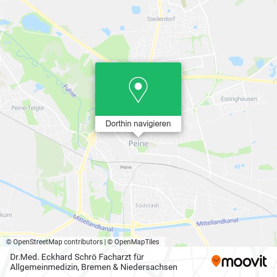 Dr.Med. Eckhard Schrö Facharzt für Allgemeinmedizin Karte