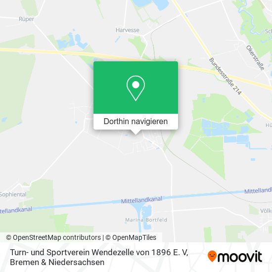 Turn- und Sportverein Wendezelle von 1896 E. V Karte