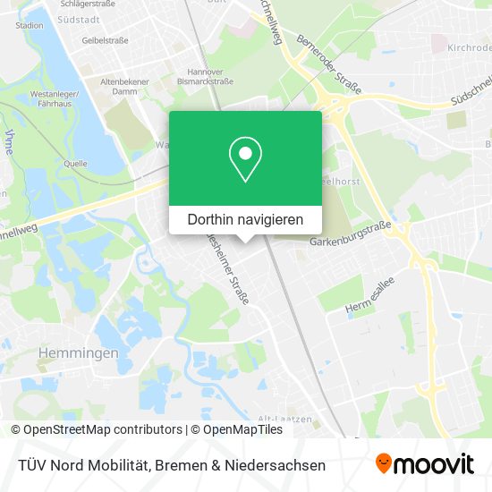 TÜV Nord Mobilität Karte